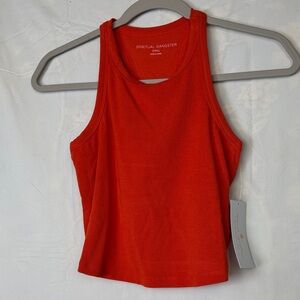 Spiritual Gangster Fiery Red-Orange Tank Top